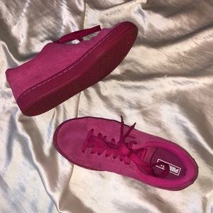 Pink Suede Puma Sneakers